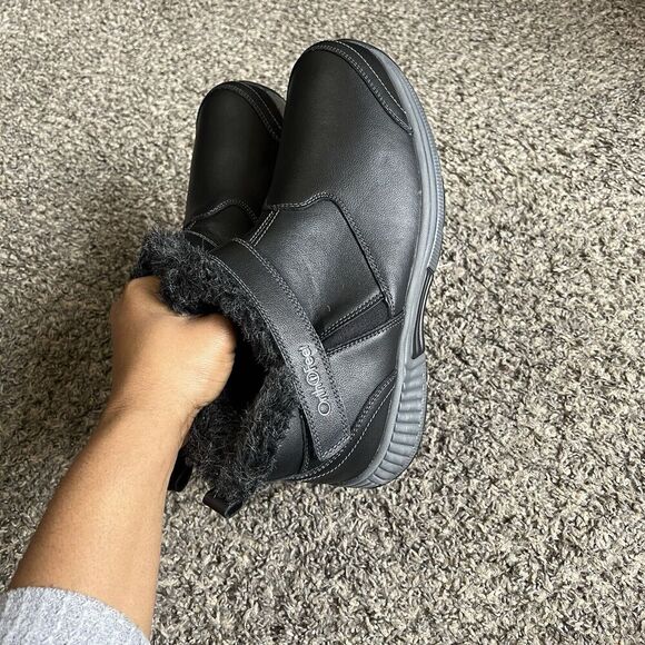 Orthofeet Women Orthopedic Leather Siena Ankle Boots Size 11.5 D Wide Black New - Picture 5 of 9